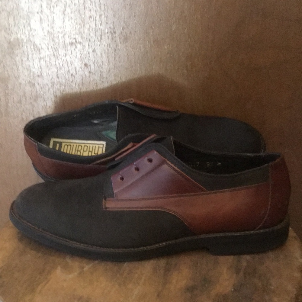 Johnston & Murphy 2-Tone Suede and Leather Shoes